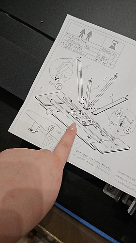 Керамический стол Вилли 140(200)х80 carmen light grey / черный фото покупателя 20