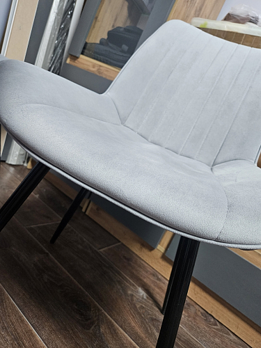 Стул на металлокаркасе Седа 360 К латте (velutto 08) / белый фото покупателя 162