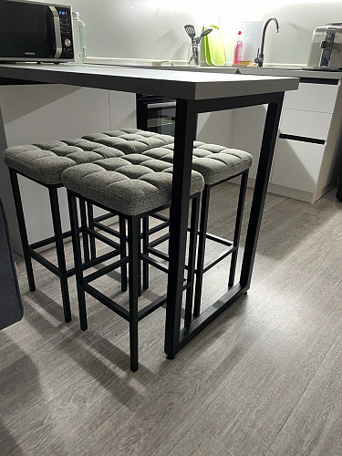 Полубарный стул Лофт мадера 20 / белый матовый фото покупателя 217