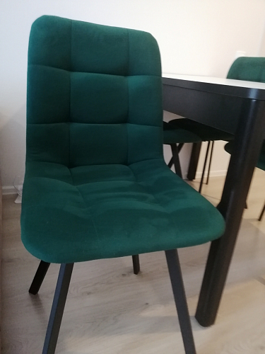 Комплект стульев Чилли 2 шт бежевый / черный фото покупателя 1481