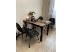 Стул на металлокаркасе Стерлинг экокожа темно-серая фото покупателя 1