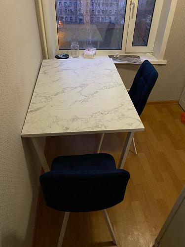 Стул на металлокаркасе Чилли бежевый / белый каркас фото покупателя 1408