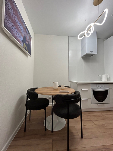 Стол Тулип 90х73 дуб вотан / белый  - Уцененный экземпляр фото покупателя 29