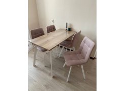 Стул на металлокаркасе Чилли розовый / черный каркас фото покупателя 242