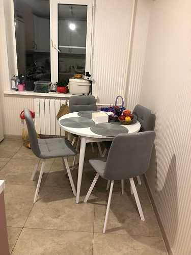 Стул на металлокаркасе Челси бежевый / черный фото покупателя 121