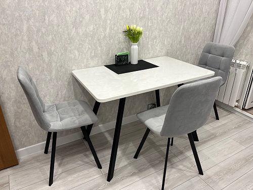 Стул на металлокаркасе Чилли зеленый / белый каркас фото покупателя 147