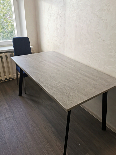 Стол Тринити Лофт 120 32 мм дуб галифакс табако / черный матовый фото покупателя 299