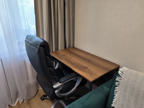 Письменный стол Клер Лофт дуб делано светлый / белый матовый фото покупателя 39