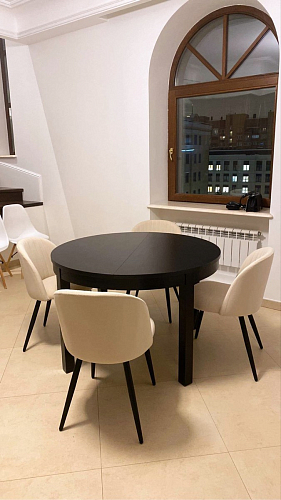 Стул на металлокаркасе Gabi 1 light purple / black фото покупателя 950