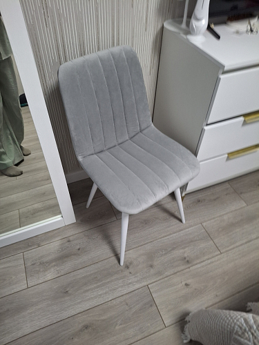 Стул на металлокаркасе Дани темно-серый (zd 995) / черный фото покупателя 18