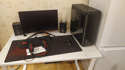 Деревянный стол Лота Лофт 120х75 белый матовый / дуб крафт золотой фото покупателя 120