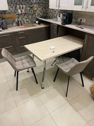 Стул на металлокаркасе Челси К крутящийся бирюзовый / черный фото покупателя 26