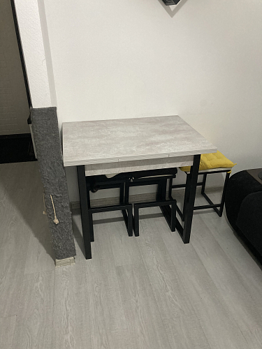 Стол Форли дуб велингтон / черный матовый фото покупателя 42