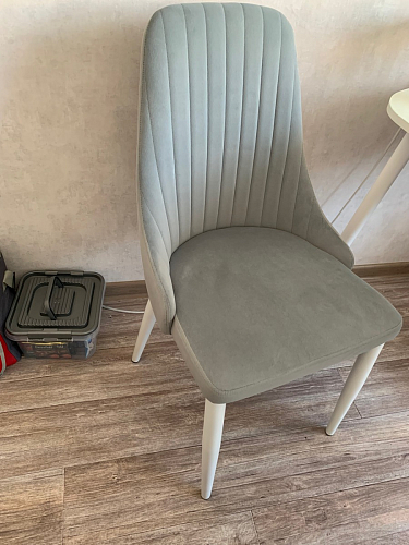 Стул на металлокаркасе Kora light blue / white фото покупателя 261