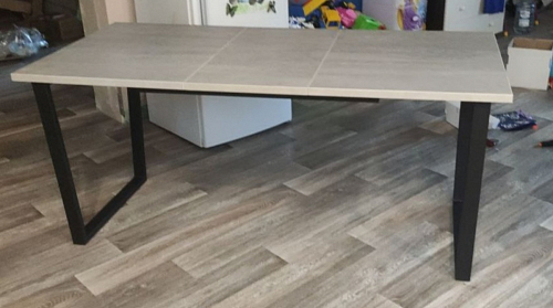 Деревянный стол Лота Лофт 120x75 дуб крафт табачный / черный матовый фото покупателя 926