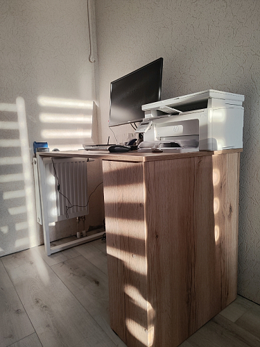 Письменный стол Битти Лофт 116х60х75 креатель / черный матовый фото покупателя 33