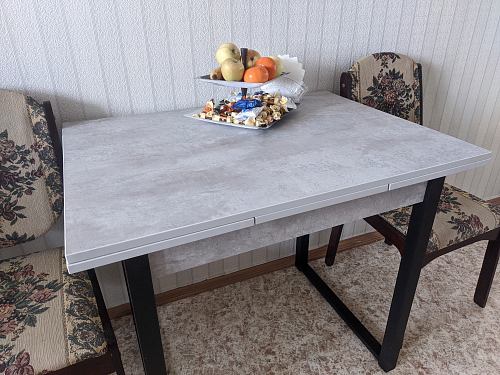 Стол Форли дуб рошелье / черный матовый фото покупателя 58