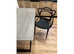 Деревянный стол Лота Лофт 120(160)х75 черный матовый / бетон светлый фото покупателя 586