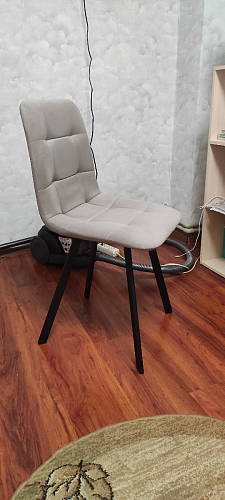 Стул на металлокаркасе Чилли К кирпичный / черный фото покупателя 607