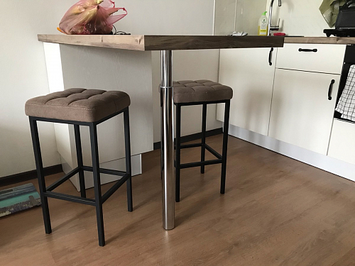 Барный стул Лофт линкольн белый / белый матовый фото покупателя 266