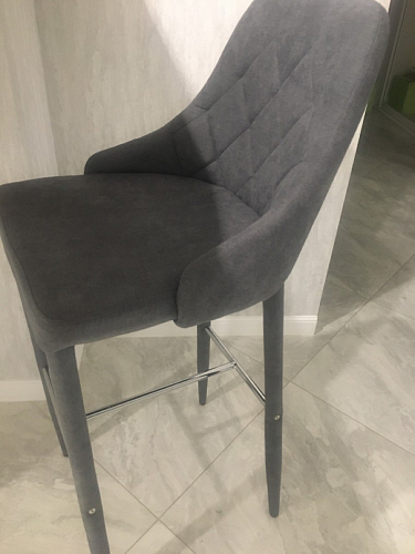 Барный стул Chio black / grey фото покупателя 50