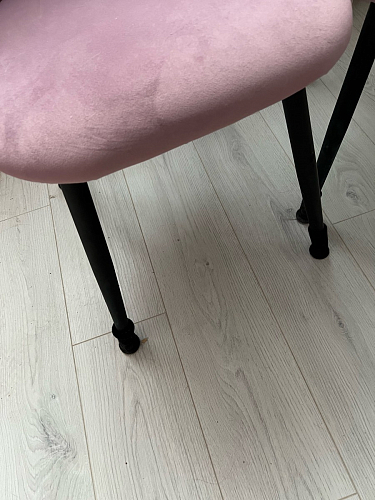 Стул на металлокаркасе Gabi 1 light blue / black / gold фото покупателя 198