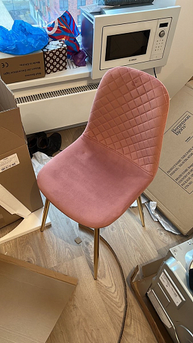 Стул на металлокаркасе Dabl 01 champagne / gold фото покупателя 87