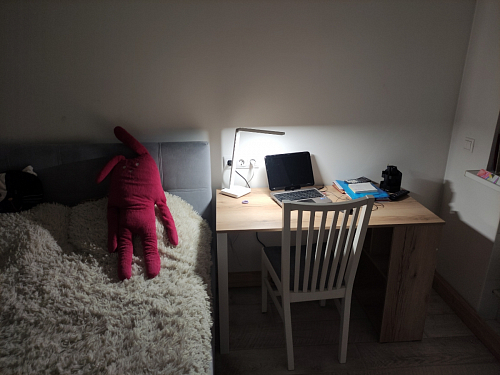 Письменный стол Битти Лофт 116х60х75 креатель / черный матовый фото покупателя 123