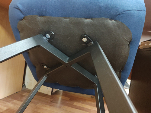 Стул на металлокаркасе Чилли бежевый / белый каркас фото покупателя 742