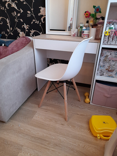 Пластиковый стул Eames PC-015 серо-голубой / дерево фото покупателя 224