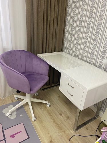 Компьютерное кресло Тибо светло-коричневый / белый фото покупателя 176