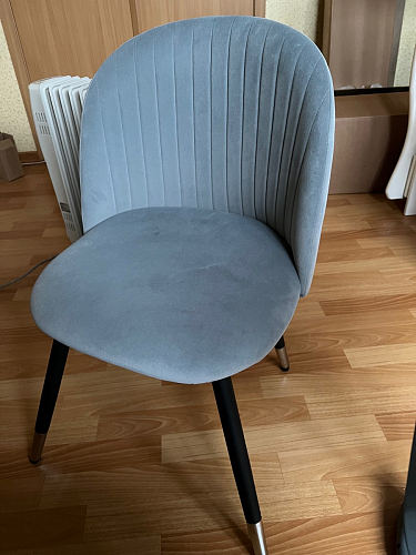 Стул на металлокаркасе Gabi gray / black фото покупателя 776