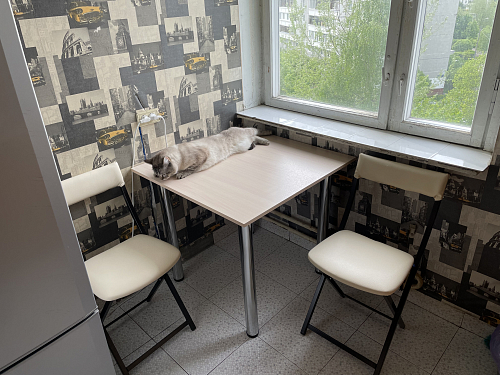 Стул на металлокаркасе Elevis белый полимер / темный мусс фото покупателя 4