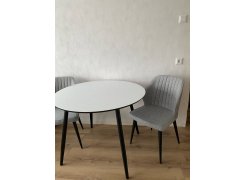 Стеклянный стол Анселм белый фото покупателя 7