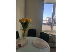 Стеклянный стол Tulip 90 white фото покупателя 1