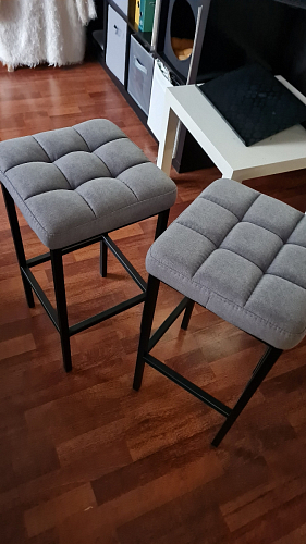 Барный стул Лофт катания минт / белый матовый фото покупателя 107