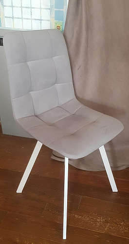 Стул на металлокаркасе Чилли бежевый / белый каркас фото покупателя 1525