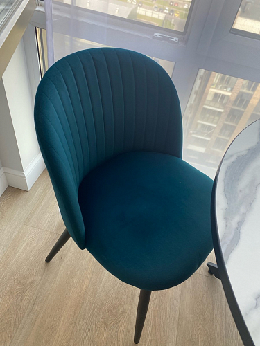 Стул на металлокаркасе Gabi 1 light purple / black фото покупателя 446