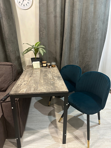 Стул на металлокаркасе Gabi 1 dark gray / black фото покупателя 186