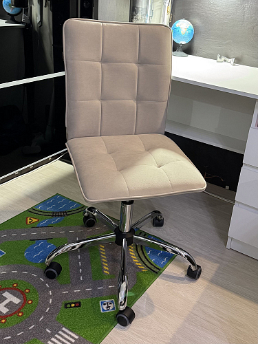 Компьютерное кресло One/Ван флок бежевый 7 фото покупателя 1