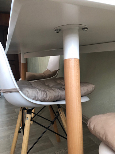 Стол Table 120 white / wood фото покупателя 2