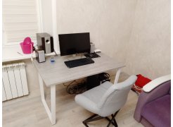 Стол Лота Лофт 140 25 мм черный матовый / бетон фото покупателя 618