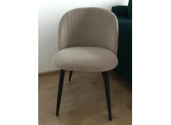 Стул на металлокаркасе Gabi 1 бежевый / черный с серебряными наконечниками фото покупателя 668