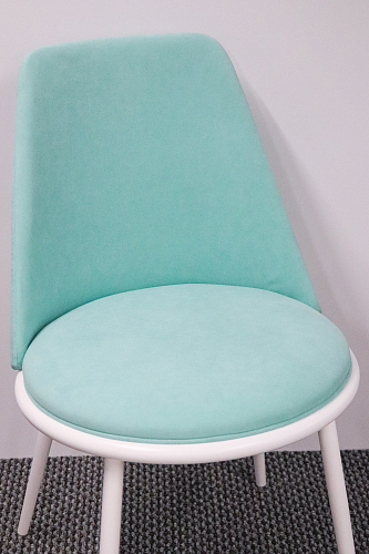 Стул на металлокаркасе Алдис катания вайт / белый матовый из шоурума 6