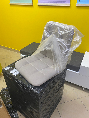 Стул на металлокаркасе Чилли К черный / зеленый фото покупателя 398