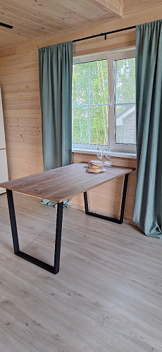 Стол раскладной Лота Лофт 120 25 мм юта / черный матовый фото покупателя 767