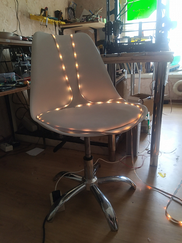 Компьютерное кресло Kolin cappuccino / chrome фото покупателя 105