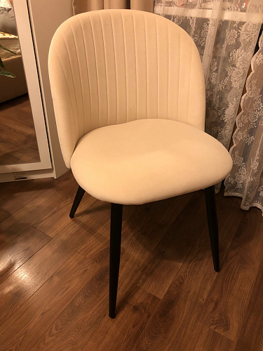 Стул на металлокаркасе Gabi latte / gold / black фото покупателя 783