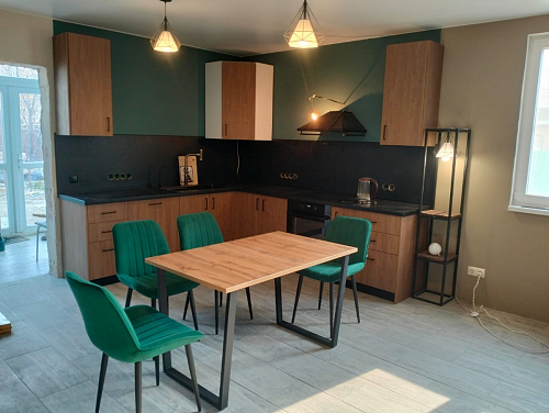 Деревянный стол Лота Лофт 140х80 черный матовый / бетон светлый фото покупателя 716