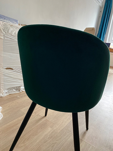 Стул на металлокаркасе Gabi 1 dark gray / black фото покупателя 591